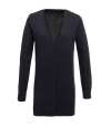 PR698 Premier Ladies Longline V Neck Cardigan Charcoal colour image